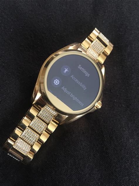 michael kors smart watch with diamonds